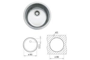 Chậu Rửa Inox Teka BE 39 40 10125006 - 4 Chậu Rửa Inox Teka BE 39 40 10125006 - 3