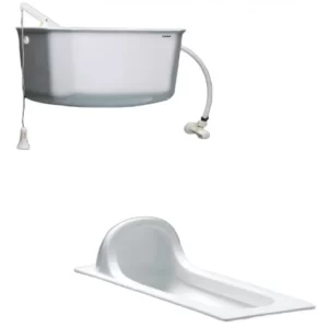 Bồn Cầu Xổm CAESAR CS1280 Kèm Thùng Nước Treo Tường - 3