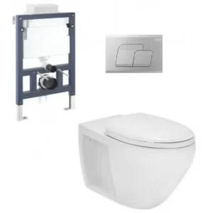 Bồn Cầu COTTO SC198517(F) Treo Tường Nắp Êm - 4 Bồn Cầu COTTO SC198517(F) Treo Tường Nắp Êm - 3