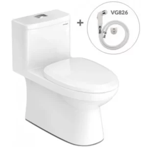 Bồn Cầu VIGLACERA MK2 1 Khối Nắp Êm Tặng Xịt - 3