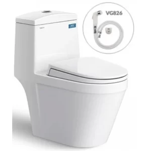 Bồn Cầu VIGLACERA V35M 1 Khối Nắp Êm Tặng Xịt - 3