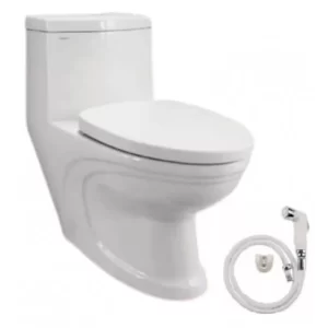 Bồn Cầu VIGLACERA V39M 1 Khối Xả Xoáy Nắp Êm Tặng Xịt - 3