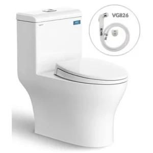 Bồn Cầu VIGLACERA V45M 1 Khối Nắp Êm Tặng Xịt - 3