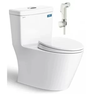 Bồn Cầu VIGLACERA V62 1 Khối Nắp Êm V68 Tặng Xịt VG826 - 3