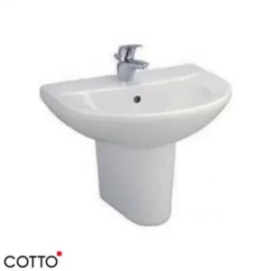 Chân Ngắn Lavabo COTTO C4201 Gắn Chậu Rửa - 3