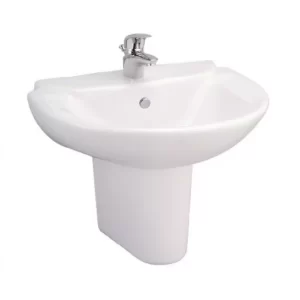 Chậu Rửa Lavabo COTTO C0237 Treo Tường Kháng Khuẩn - 4 Chậu Rửa Lavabo COTTO C0237 Treo Tường Kháng Khuẩn - 3
