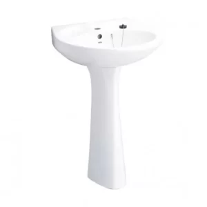 Chậu Rửa Lavabo COTTO C012/C412 Treo Tường Kèm Chân Dài - 4 Chậu Rửa Lavabo COTTO C012/C412 Treo Tường Kèm Chân Dài - 3