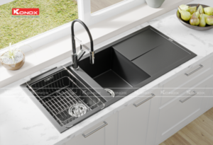 CHẬU RỬA KONOX LIVELLO 1160 BLACK - 14 CHẬU RỬA KONOX LIVELLO 1160 BLACK - 13