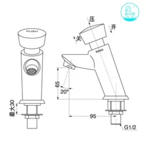 Vòi Lavabo TOTO DL102 Bán Tự Động Nước Lạnh - 6