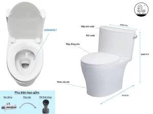 Bồn Cầu TOTO CS767RT3#XW 2 Khối Nắp Đóng Êm TC385VS - 9 Bồn Cầu TOTO CS767RT3#XW 2 Khối Nắp Đóng Êm TC385VS - 8