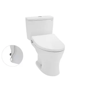 Bồn Cầu TOTO CS735DE4#XW 2 Khối Nắp Rửa Cơ TCW1211A - 5