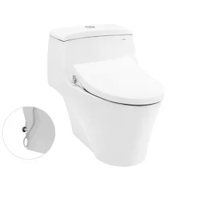 Bồn Cầu TOTO MS823DRE4#XW 1 Khối Nắp Rửa Cơ TCW1211A - 5