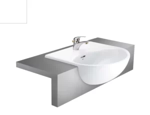 Chậu Rửa Lavabo COTTO C021 Helen Bán Âm Bàn - 3