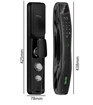 KHÓA CỬA VÂN TAY HUBERT HB CG86 BLACK - 5