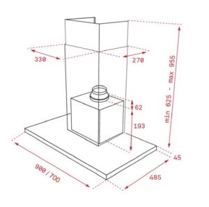 Máy Hút Mùi Áp Tường Teka DLH 986 T 40487182 - 10 Máy Hút Mùi Áp Tường Teka DLH 986 T 40487182 - 9