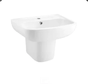 Chậu Rửa Lavabo COTTO C0141/C4241 Treo Tường Kèm Chân Ngắn - 4 Chậu Rửa Lavabo COTTO C0141/C4241 Treo Tường Kèm Chân Ngắn - 3