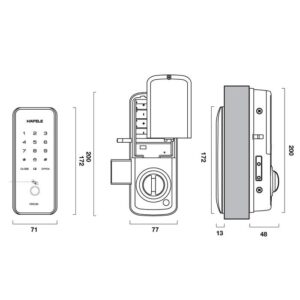 Khóa Điện Tử Hafele Er5100 912-05-319 - 8
