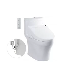 Bồn Cầu Điện Tử TOTO MS889DRW6#XW Kèm Nắp Rửa Điện Tử WASHLET Dòng C5 – TCF6531Z (220V) - 4