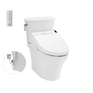 Bồn Cầu Điện Tử TOTO CS986GW6#XW Kèm Nắp Rửa Điện Tử WASHLET Dòng C5 – TCF6531Z (220V) - 4