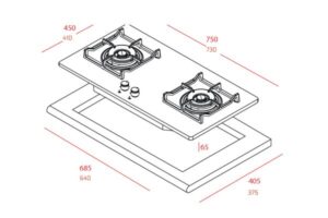 Bếp Gas Teka GK LUX 73 1 2G AI AL 2TR 112580008 - 3