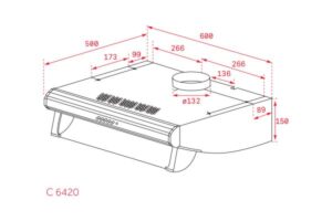 Máy Hút Mùi Âm tủ Teka C 6420 BK NEGRA 40465532 - 5