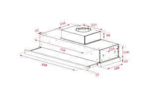 Máy Hút Mùi Âm tủ Teka CNL 6815 PLUS 40436840 - 3