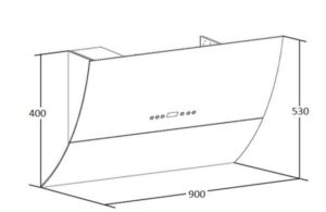 MÁY HÚT MÙI PHẲNG KAFF KF-LUX AT90FH WH - 5 MÁY HÚT MÙI PHẲNG KAFF KF-LUX AT90FH WH - 4