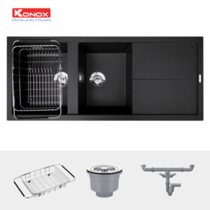 CHẬU RỬA KONOX LIVELLO 1160 BLACK - 16 CHẬU RỬA KONOX LIVELLO 1160 BLACK - 15
