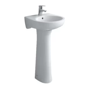 Chậu Rửa Lavabo INAX L-282V/L-284VD Kèm Chân Dài Treo Tường - 4