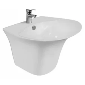 Lavabo VIGLACERA V63 Treo Tường Liền Khối Chân Ngắn - 3
