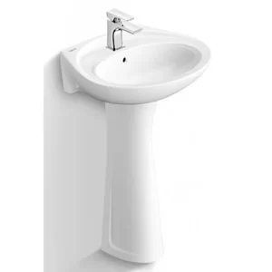 Lavabo VIGLACERA VTL2/VI1T (BS401/BS501) Treo Tường Kèm Chân Dài - 3