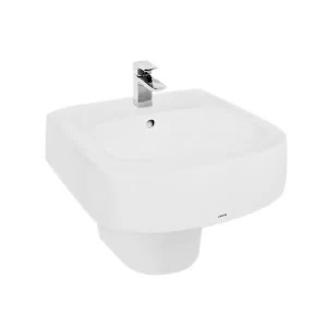 Chậu Rửa Mặt Lavabo TOTO LHT767CR#XW Treo Tường Chân Ngắn - 4