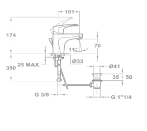 Vòi Lavabo Teka MB2 4034202 - 3