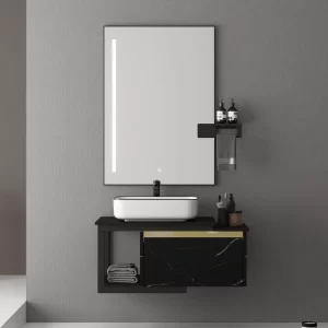 Bộ Tủ Chậu MOWOEN MW6801S-100B Đen 1000mm - 3