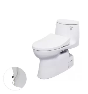 Bồn Cầu TOTO MS905E4#XW 1 Khối Nắp Rửa Cơ TCW1211A - 5