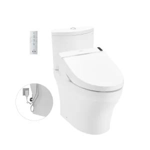 Bồn Cầu Điện Tử TOTO CS838DW6#XW Kèm Nắp Rửa Điện Tử WASHLET Dòng C5 – TCF6531Z (220V) - 4