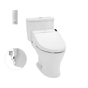 Bồn Cầu Điện Tử TOTO CS735DW6#XW Kèm Nắp Rửa Điện Tử WASHLET Dòng C5 – TCF6531Z (220V) - 4