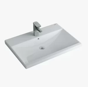 Chậu Rửa Lavabo INAX AL-2397V Dương Vành Aqua Ceramic - 4 Chậu Rửa Lavabo INAX AL-2397V Dương Vành Aqua Ceramic - 3