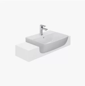 Chậu Rửa Lavabo INAX AL-345V Bán Âm Bàn Aqua Ceramic - 4 Chậu Rửa Lavabo INAX AL-345V Bán Âm Bàn Aqua Ceramic - 3