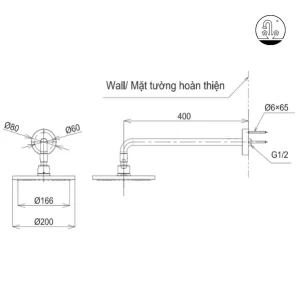 Bát Sen Gắn Tường TOTO TBW07001A Tròn 200mm - 7 Bát Sen Gắn Tường TOTO TBW07001A Tròn 200mm - 6