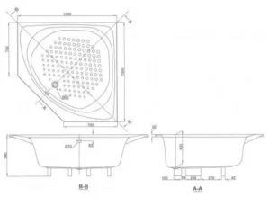 Bồn Tắm TOTO PAY1300PE#W/DB505R-2B Góc - 7 Bồn Tắm TOTO PAY1300PE#W/DB505R-2B Góc - 6