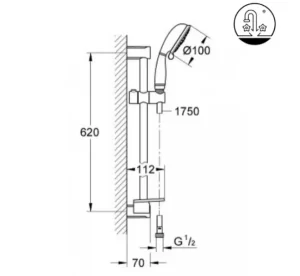 Tay Sen Tắm INAX BF-SC1 - 6