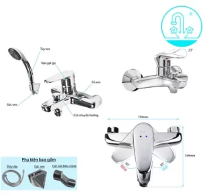 Vòi Sen Tắm INAX BFV-1113S-4C Nóng Lạnh - 8 Vòi Sen Tắm INAX BFV-1113S-4C Nóng Lạnh - 7