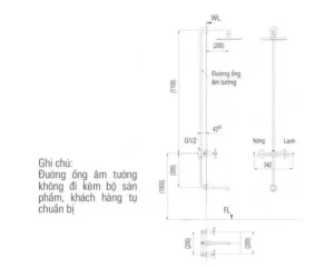 Vòi Sen Tắm INAX BFV-81SEW Âm Tường - 6