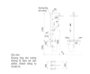 Vòi Sen Tắm INAX BFV-81SEHW Âm Tường - 7 Vòi Sen Tắm INAX BFV-81SEHW Âm Tường - 6