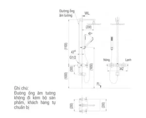 Vòi Sen Tắm INAX BFV-81SEHC Âm Tường - 7 Vòi Sen Tắm INAX BFV-81SEHC Âm Tường - 6