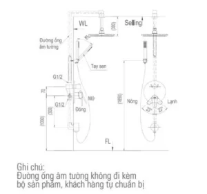 Vòi Sen Tắm INAX BFV-71SEC Âm Tường - 7 Vòi Sen Tắm INAX BFV-71SEC Âm Tường - 6