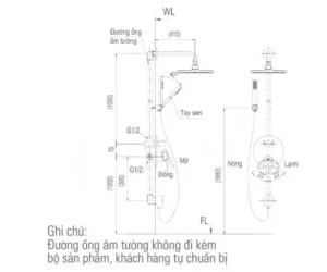 Vòi Sen Tắm INAX BFV-71SEW Âm Tường - 7 Vòi Sen Tắm INAX BFV-71SEW Âm Tường - 6