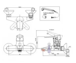 Vòi Sen Tắm INAX BFV-1003S Nóng Lạnh Tay Nhựa - 7 Vòi Sen Tắm INAX BFV-1003S Nóng Lạnh Tay Nhựa - 6