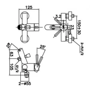 Vòi Sen Tắm INAX BFV-8000S Nóng Lạnh - 7 Vòi Sen Tắm INAX BFV-8000S Nóng Lạnh - 6